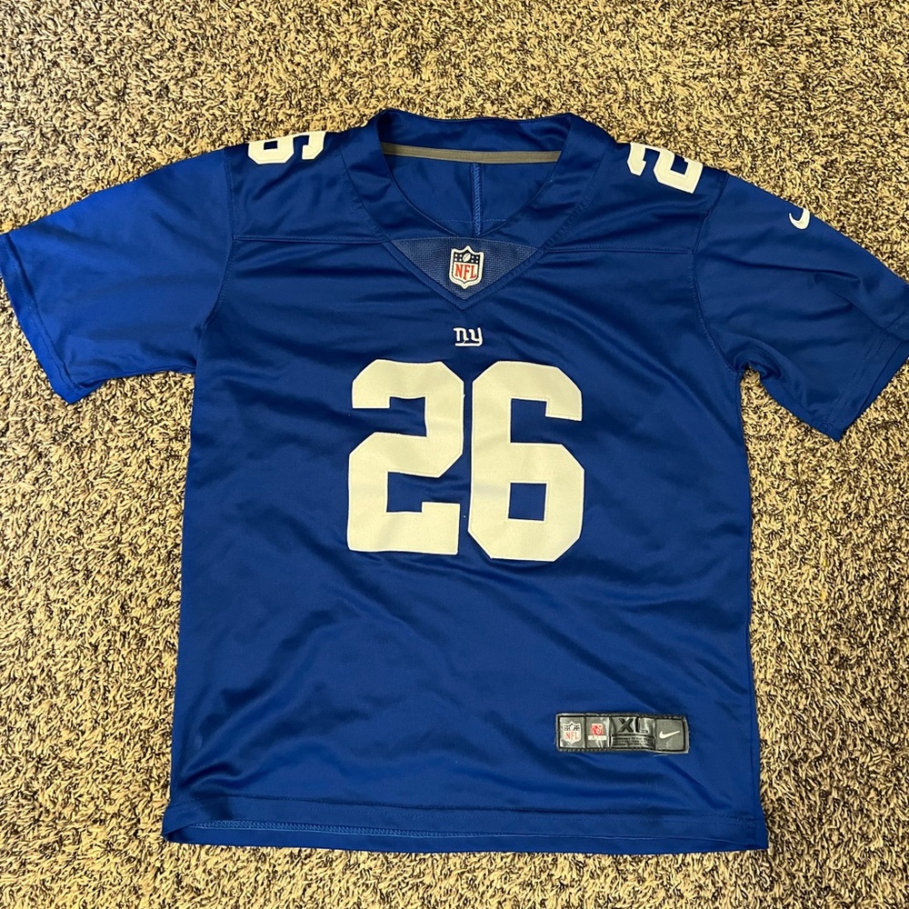New York Giants Saquon Barkley Jersey Youth XL
